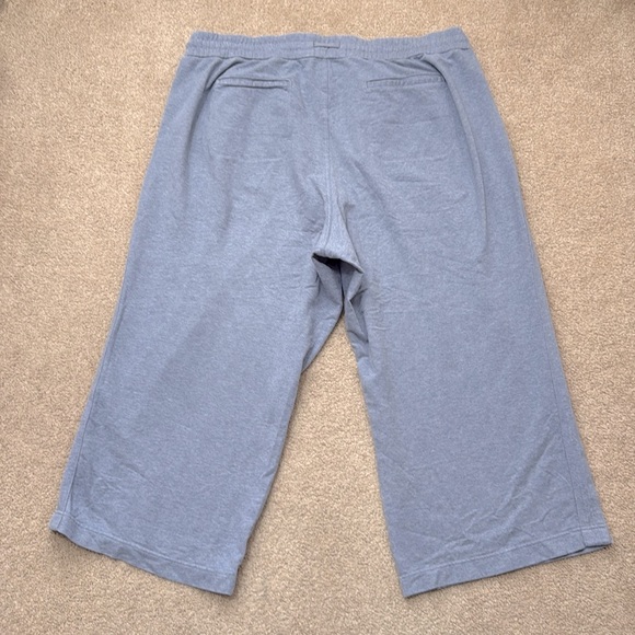Athleta Farallon Heathered Blue Wide Leg Crop High Rise Pants Plus Size 22 - Picture 6 of 9